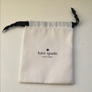 Kate Spade Ivory and Black Dust Bag